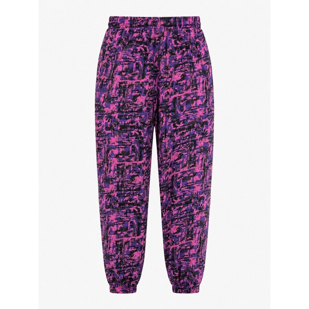 Pro Spirit Vintage Sweatpants Size M Purple Pink Abstract Made USA Cotton Jogger